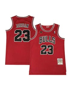 Men's Chicago Bulls #23 Michael Jordan Red Stitched Basketball Jersey (Style 2)