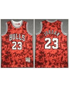 Men's Chicago Bulls #23 Michael Jordan Red Throwback Stitched Jersey