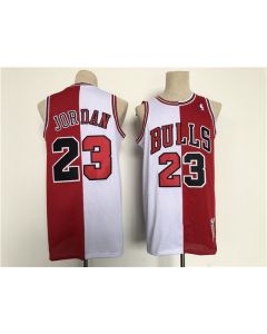 Men's Chicago Bulls #23 Michael Jordan Red/White Throwback Stitched Jersey