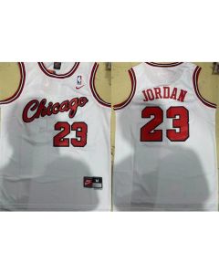 Men's Chicago Bulls #23 Michael Jordan White Stitched Jersey