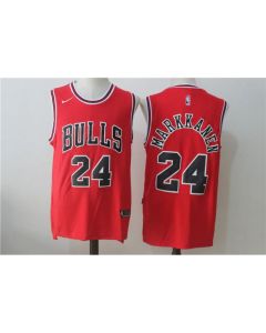 Men's Chicago Bulls #24 Lauri Markkanen Red Stitched NBA Jersey