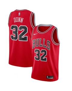Men's Chicago Bulls #32 Kris Dunn Icon Edition Stitched Jersey