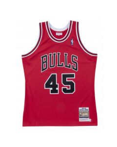 Men's Chicago Bulls #45 Michael Jordan Red Throwback Stitched Jersey