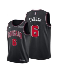 Men's Chicago Bulls #6 Alex Caruso Black Edition Swingman Stitched Basketball Jersey