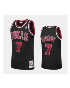 Men's Chicago Bulls #7 Toni Kukoc Black Stitched NBA Jersey