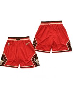 Men's Chicago Bulls 75th Anniversary Red Shorts (Run Small)