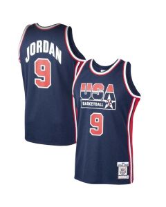 Men's Chicago Bulls #9 Michael Jordan Navy Home 1992 Dream Team Stitched Basketball Jersey