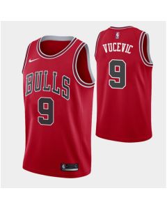 Men's Chicago Bulls #9 Nikola Vucevic Red Stitched Basketball Jersey (Red)
