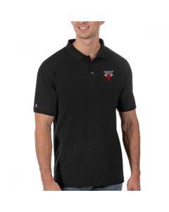 Men's Chicago Bulls Antigua Black Legacy Pique Polo