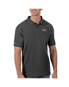 Men's Chicago Bulls Antigua Grey Legacy Pique Polo