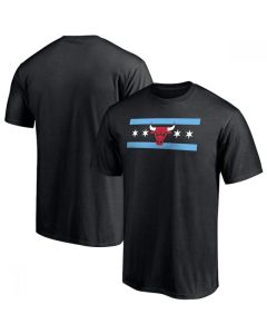 Men's Chicago Bulls Black Basketball T-Shirt (Style 9)