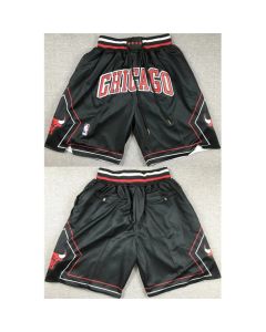 Men's Chicago Bulls Black Shorts (Run Small) (Style 2)