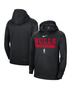 Men's Chicago Bulls Black Spotlight Fleece Overhead Hoodie