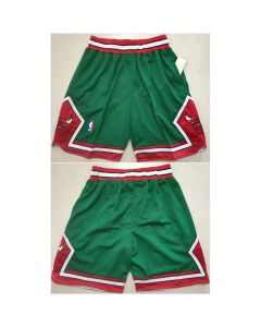 Men's Chicago Bulls Green Shorts (Run Small)