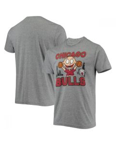 Men's Chicago Bulls Grey Basketball T-Shirt (Grey)