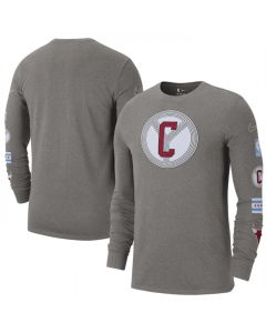 Men's Chicago Bulls Heather Charcoal 2022/23 City Edition Essential Expressive Long Sleeve T-Shirt