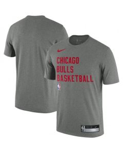 Men's Chicago Bulls Heather Gray 2023/24 Sideline Legend Performance Practice T-Shirt
