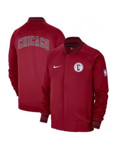 Men's Chicago Bulls Red 2022/23 City Edition Showtime Thermaflex Full-Zip Jacket