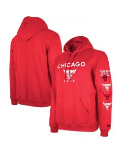 Men's Chicago Bulls Red 2023/24 City Edition Pullover Hoodie