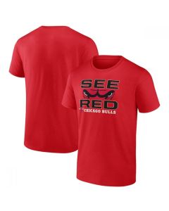 Men's Chicago Bulls Red Basketball T-Shirt (Style 3)