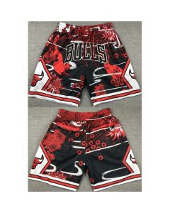 Men's Chicago Bulls Red/Black Shorts (Run Small) 001
