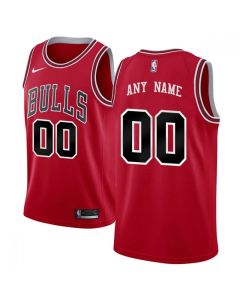 Men's Chicago Bulls Red Customized Stitched NBA Jersey