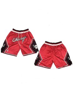 Men's Chicago Bulls Red Shorts (Run Small) (Style 2)