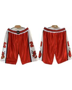 Men's Chicago Bulls Red Shorts (Run Small) (Style 3)