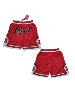 Men's Chicago Bulls Red Shorts (Run Small) (Style 4)