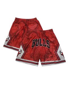Men's Chicago Bulls Red Shorts (Style 3)