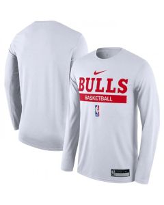 Men's Chicago Bulls White 2022/23 Legend On-Court Practice Performance Long Sleeve T-Shirt