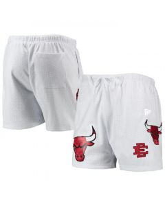 Men's Chicago Bulls White Shorts 001