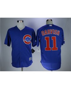 Men's Chicago Cubs #11 Yu Darvish Royal Cool Base Stitched MLB Jersey