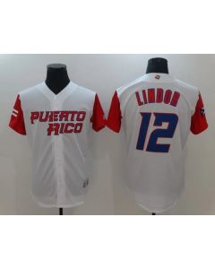 Men's Chicago Cubs #12 Kyle Schwarber White Cool Base Stitched Jersey