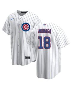Men's Chicago Cubs #18 Shota Imanaga White Cool Base Stitched Baseball Jersey