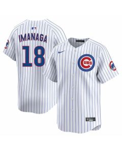 Men's Chicago Cubs #18 Shota Imanaga White Cool Base Stitched Baseball Jersey (White)