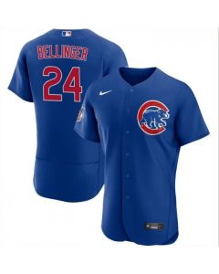 Men's Chicago Cubs #24 Cody Bellinger Royal Flex Base Stitched Baseball Jersey