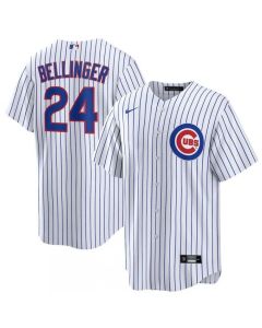 Men's Chicago Cubs #24 Cody Bellinger White Cool Base Stitched Baseball Jersey