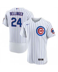 Men's Chicago Cubs #24 Cody Bellinger White Flex Base Stitched Baseball Jersey