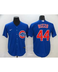 Men's Chicago Cubs #44 Anthony Rizzo Blue Cool Base Stitched MLB Jersey