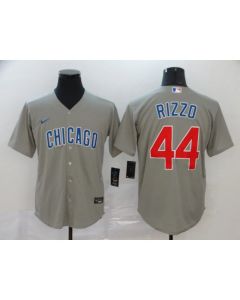 Men's Chicago Cubs #44 Anthony Rizzo Gray Cool Base Stitched MLB Jersey