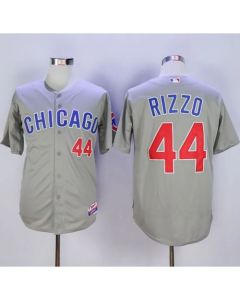 Men's Chicago Cubs #44 Anthony Rizzo Grey Cool Base Stitched MLB Jersey