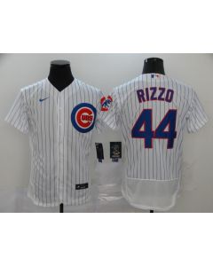 Men's Chicago Cubs #44 Anthony Rizzo White Flex Base Stitched MLB Jersey