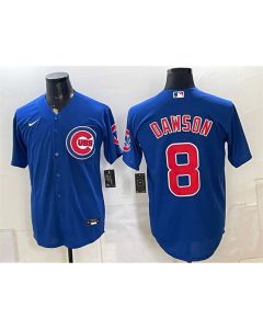 Men's Chicago Cubs #8 Andre Dawson Royal Baseball Jersey (Royal)