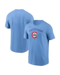 Men's Chicago Cubs Baby Blue Alternate Wordmark T-Shirt (Style 2)