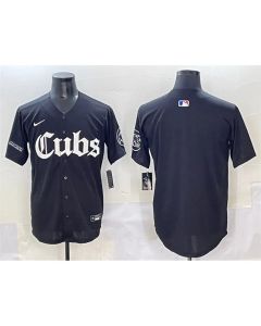 Men's Chicago Cubs Black "Gothic North Side Edition" Vapor Premier Limited Stitched Baseball Jersey