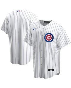 Men's Chicago Cubs Blank White Cool Base Stitched Jersey