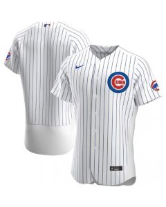 Men's Chicago Cubs Blank White Flex Base Stitched Jersey