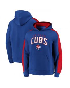 Men's Chicago Cubs Royal Game Time Arch Pullover Hoodie