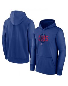 Men's Chicago Cubs Royal Pregame Performance Pullover Hoodie